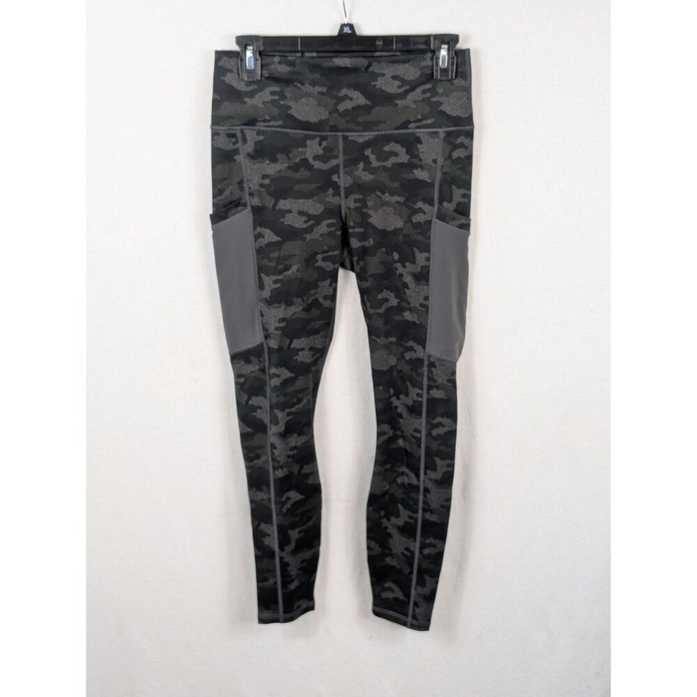 Fabletics PowerHold Camouflage Leggings w/ Pockets Women's Size Medium